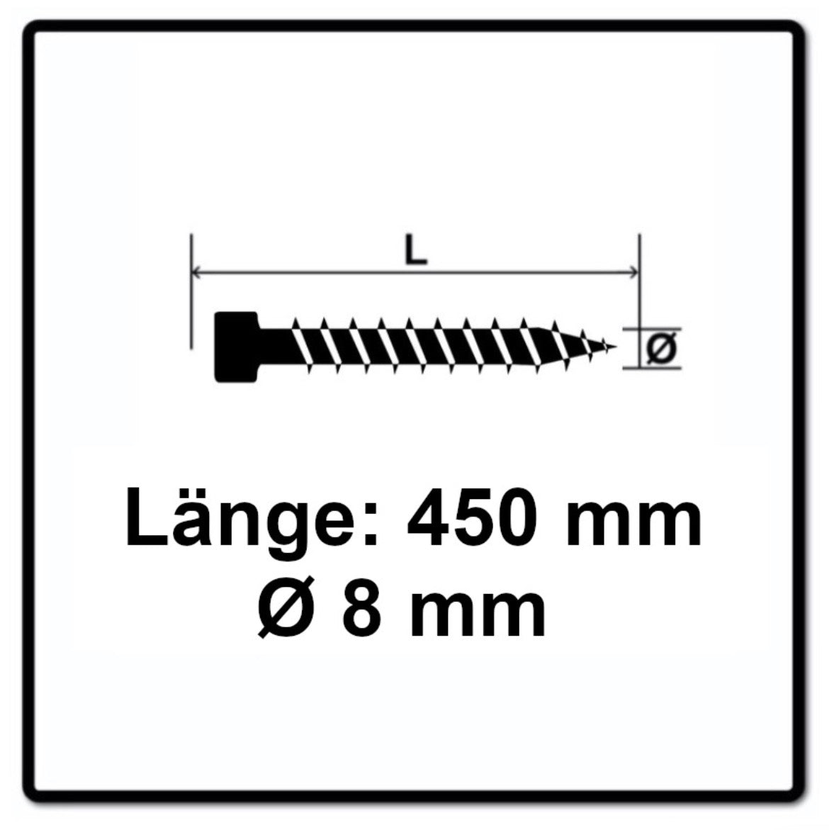 SPAX IN.FORCE Schraube 8,0 x 450 mm 100 Stk. ( 2x 1221010804505 ) Torx T-STAR Plus T40 Vollgewinde Zylinderkopf WIROX CUT Bohrspitze