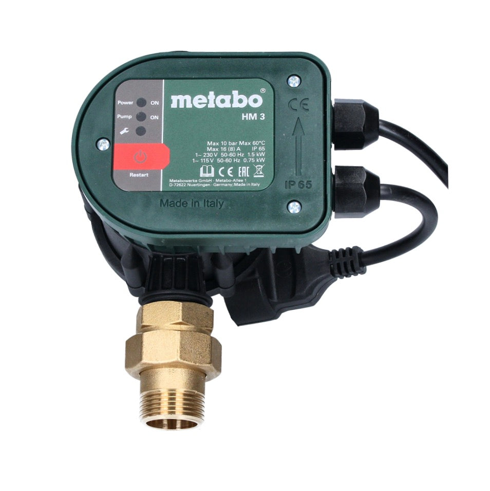 Metabo HM 3 Hydromat 10 bar IP 65 ( 628799000 ) zum Umrüsten von Gartenpumpe zum Hauswasserautomaten / für Tiefbrunnen und Tauchdruckpumpen