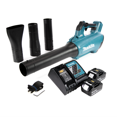 Souffleur sur batterie Makita DUB 184 RF 18 V sans balais + 2x batteries 3,0 Ah + chargeur