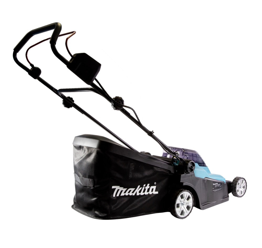 Makita DLM 432 RM2 tondeuse à gazon sans balais 36 V (2x 18 V) 43 cm + 2x batterie 4,0 Ah + chargeur