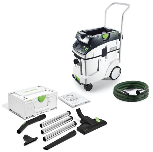 Aspirateur mobile Festool CTM 48 E CLEANTEC Dépoussiéreur 48l M (574992) + accessoires + Festool D 36 M RS Plus kit de nettoyage de rénovation 7 pièces (576840)