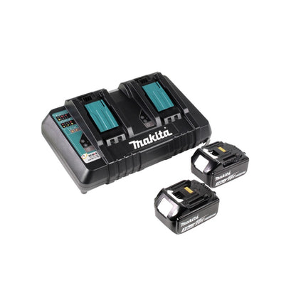 Makita DLM 382 PF2 tondeuse à gazon sans fil 36 V (2x 18 V) 38 cm 40 l + 2x batterie 3,0 Ah + double chargeur