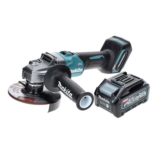 Makita GA 005 GM1 Akku Winkelschleifer 40 V max. 125 mm Brushless  XGT + 1x Akku 4,0 Ah - ohne Ladegerät