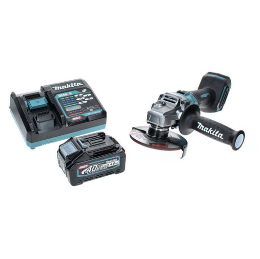 Makita GA 005 GM1 Akku Winkelschleifer 40 V max. 125 mm Brushless  XGT + 1x Akku 4,0 Ah + Ladegerät