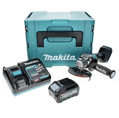 Makita GA 005 GM101 Akku Winkelschleifer 40 V max. 125 mm Brushless  XGT + 1x Akku 4,0 Ah + Ladegerät + Makpac