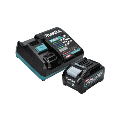 Makita GA 005 GM101 Akku Winkelschleifer 40 V max. 125 mm Brushless  XGT + 1x Akku 4,0 Ah + Ladegerät + Absaughaube + Makpac