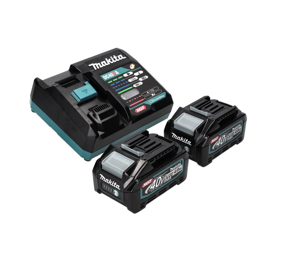 Makita GA 013 GM2 Akku Winkelschleifer 40 V max. 125 mm Brushless  XGT + 2x Akku 4,0 Ah + Ladegerät