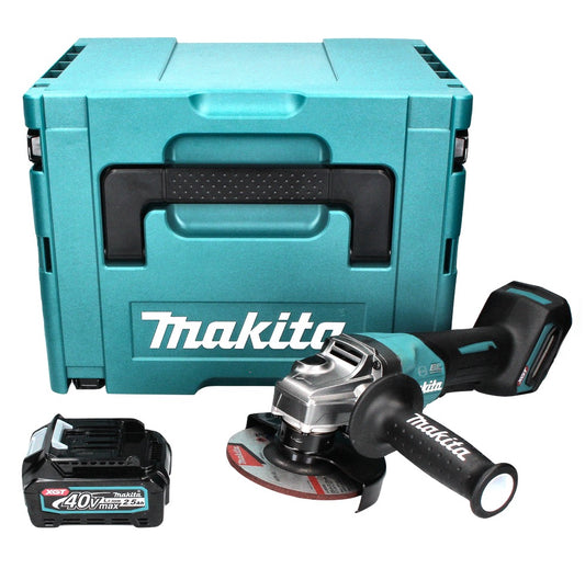 Makita GA 013 GD101 Akku Winkelschleifer 40 V max. 125 mm Brushless  XGT + 1x Akku 2,5 Ah + Makpac - ohne Ladegerät