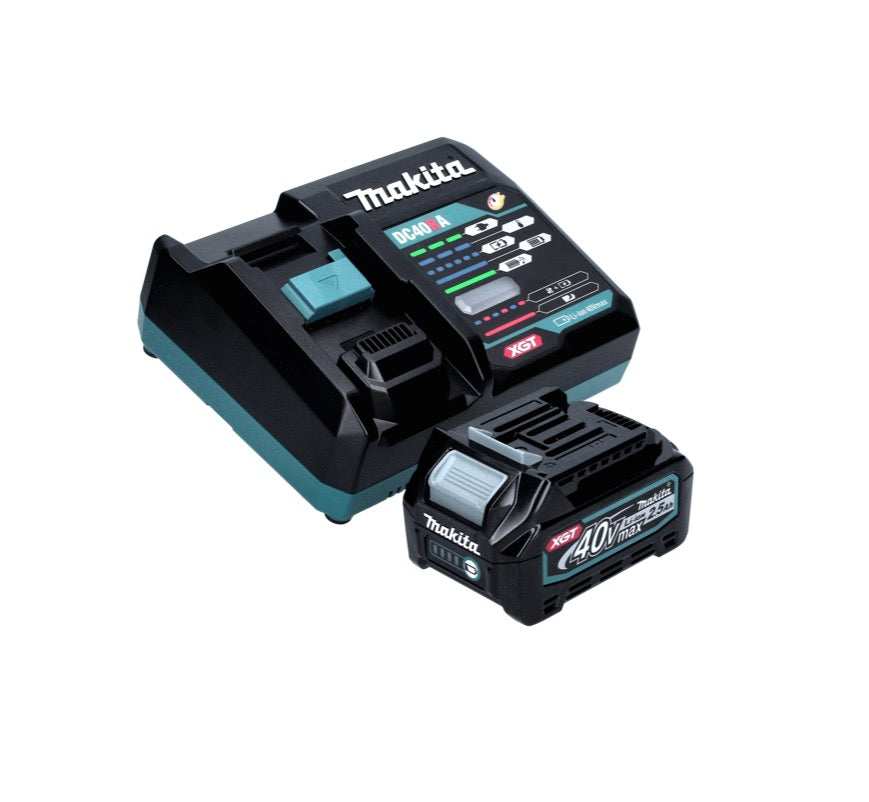 Makita GA 013 GD101 Akku Winkelschleifer 40 V max. 125 mm Brushless  XGT + 1x Akku 2,5 Ah + Ladegerät + Makpac