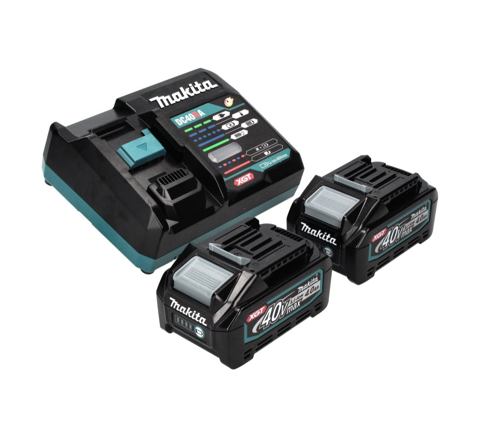 Meuleuse d'angle sur batterie Makita GA 013 GM201 40 V max. 125 mm sans balais XGT + 2x batterie 4,0 Ah + chargeur + Makpac