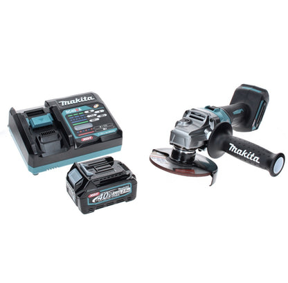 Meuleuse d'angle sur batterie Makita GA 008 GD1 40 V max. 125 mm sans balais XGT + 1x batterie 2,5 Ah + chargeur