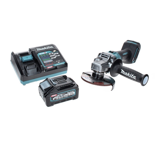 Makita GA 008 GM1 Akku Winkelschleifer 40 V max. 125 mm Brushless  XGT + 1x Akku 4,0 Ah + Ladegerät