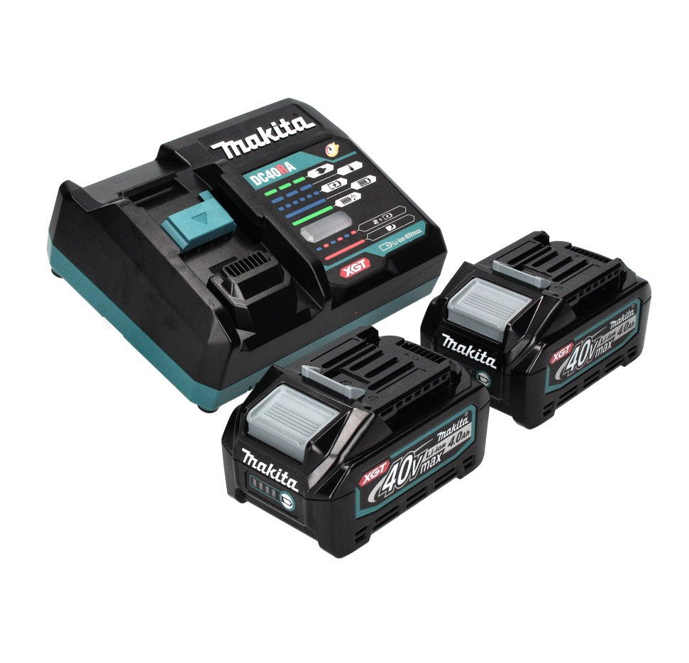 Meuleuse d'angle sur batterie Makita GA 008 GM2 40 V max. 125 mm sans balais XGT + 2x batteries 4,0 Ah + chargeur