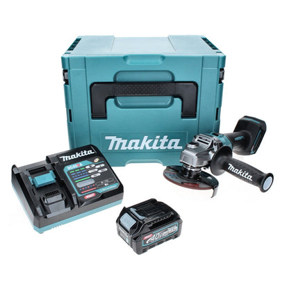 Meuleuse d'angle sur batterie Makita GA 008 GD101 40 V max. 125 mm sans balais XGT + 1x batterie 2,5 Ah + chargeur + Makpac