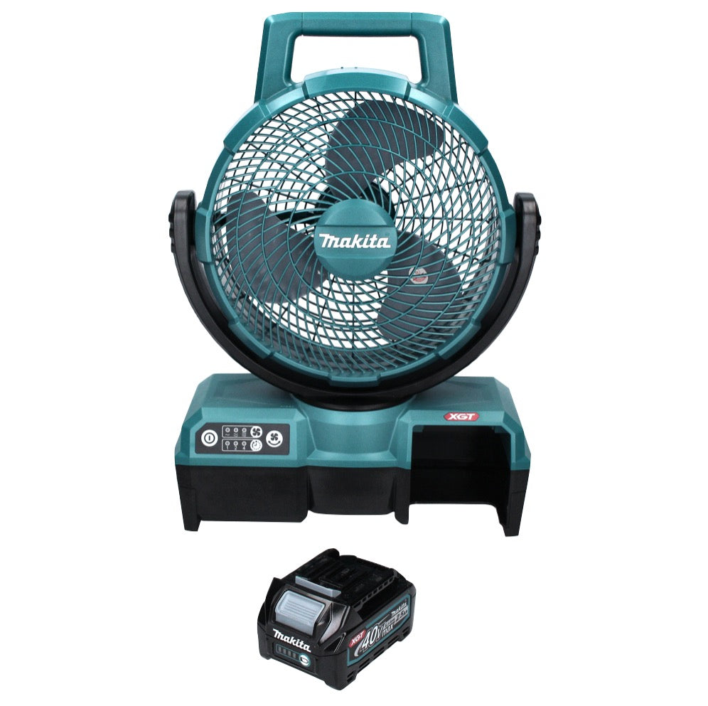 Makita CF 001 GD1 Akku Lüfter XGT 40 V max. 235 mm Ventilator Netzbetrieb + 1x Akku 2,5 Ah - ohne Ladegerät