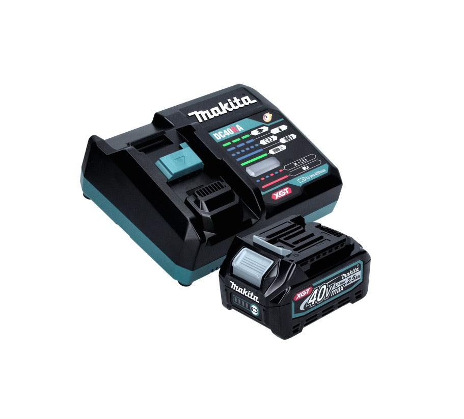 Makita CF 001 GD1 Akku Lüfter XGT 40 V max. 235 mm Ventilator Netzbetrieb + 1x Akku 2,5 Ah + Ladegerät