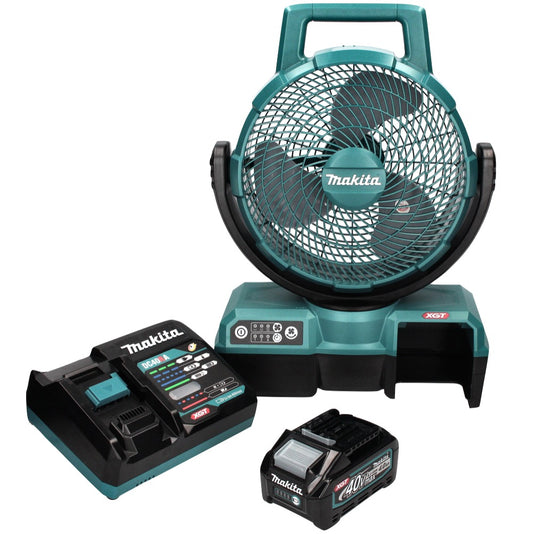 Ventilateur sur batterie Makita CF 001 GM1 XGT 40 V max. 235 mm ventilateur fonctionnement sur secteur + 1x batterie 4,0 Ah + chargeur