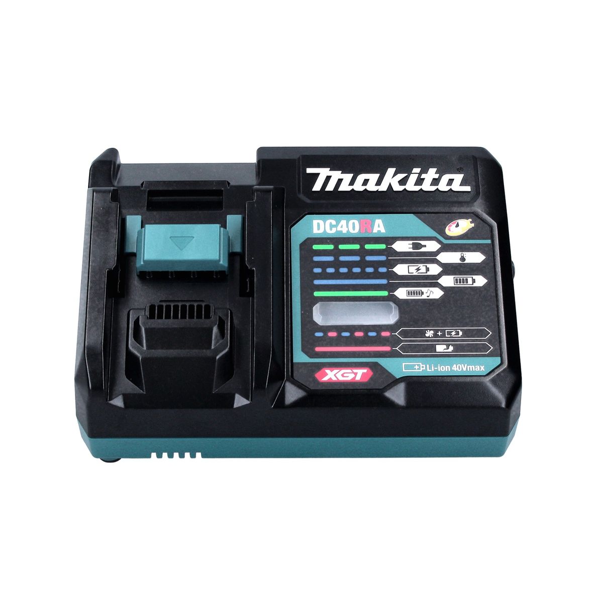 Makita Power Source Kit 40 V max. mit 2x BL 4040 Akku 4,0 Ah XGT ( 2x 191B26-6 ) + DC 40 RA Schnell Ladegerät XGT LXT ( 191E07-8 )