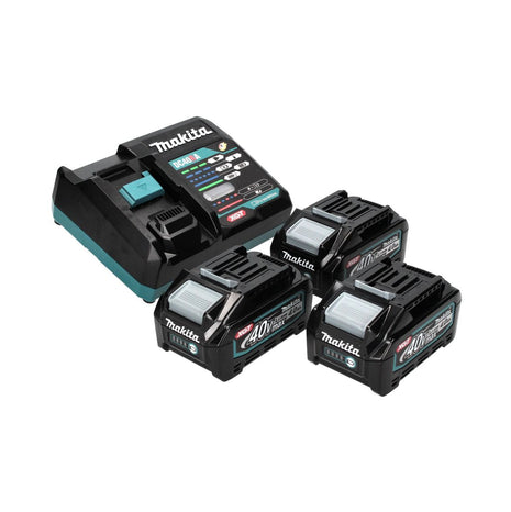 Makita Power Source Kit 40 V max. mit 3x BL 4040 Akku 4,0 Ah XGT ( 3x 191B26-6 ) + DC 40 RA Schnell Ladegerät XGT LXT ( 191E07-8 )