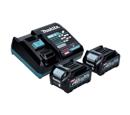 Meuleuse d'angle sur batterie Makita GA 016 GD201 40 V max. 125 mm sans balais XGT + 2x batterie 2,5 Ah + chargeur + Makpac