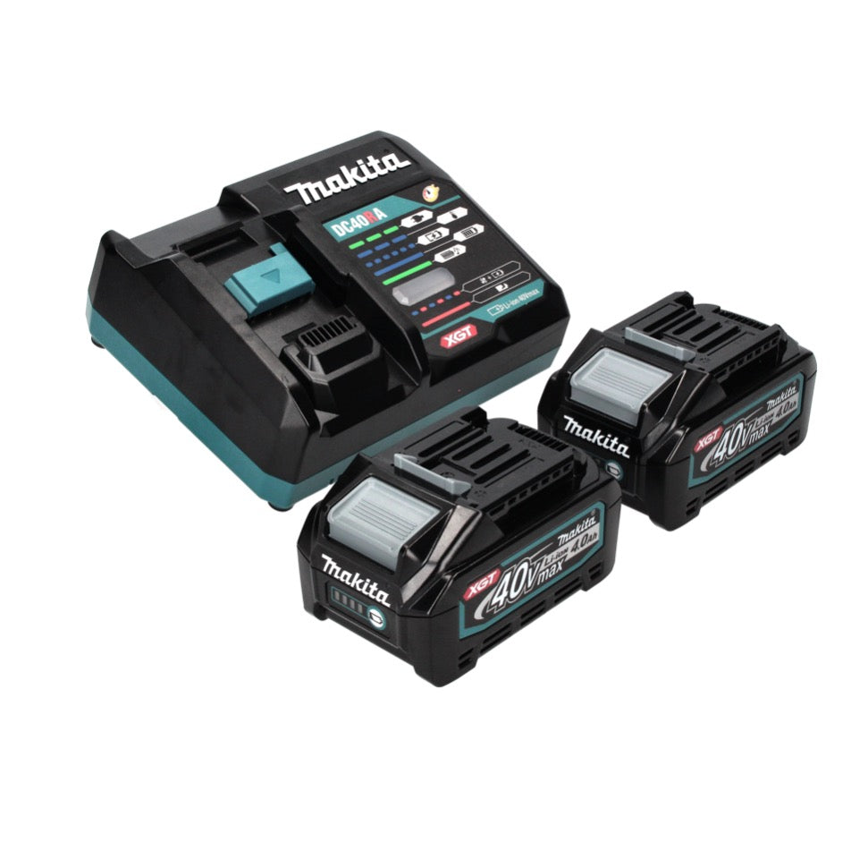 Makita GA 016 GM201 Akku Winkelschleifer 40 V max. 125 mm Brushless  XGT + 2x Akku 4,0 Ah + Ladegerät + Makpac