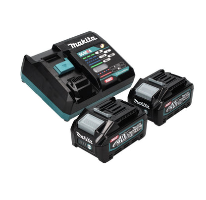 Meuleuse d'angle sur batterie Makita GA 016 GM201 40 V max. 125 mm sans balais XGT + 2x batterie 4,0 Ah + chargeur + Makpac