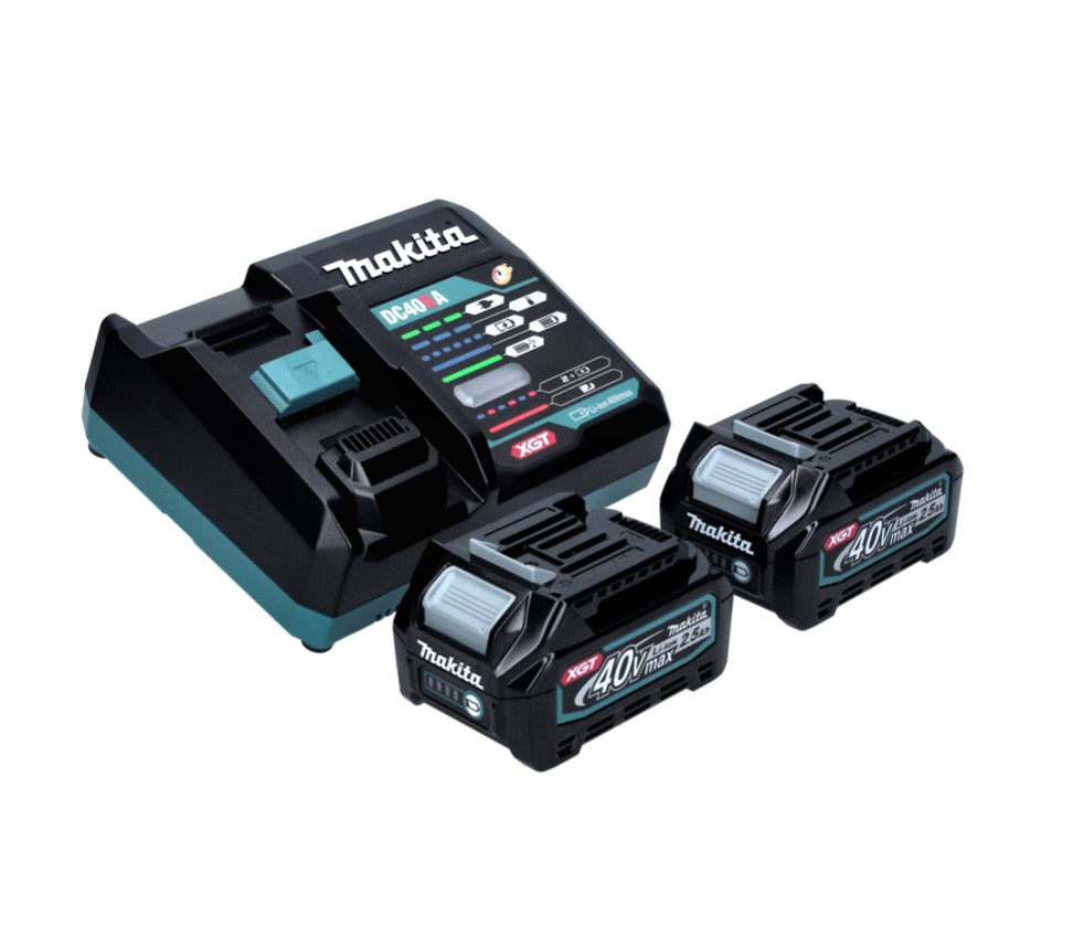 Perceuse à percussion sans fil Makita HP 001 GD2 40 V max. 140 Nm XGT Brushless + 2x batteries 2,5 Ah + chargeur