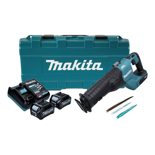 Makita JR 001 GD201 Akku Reciprosäge 40 V max. Brushless Säbelsäge XGT + 2x Akku 2,5 Ah + Ladegerät + Koffer