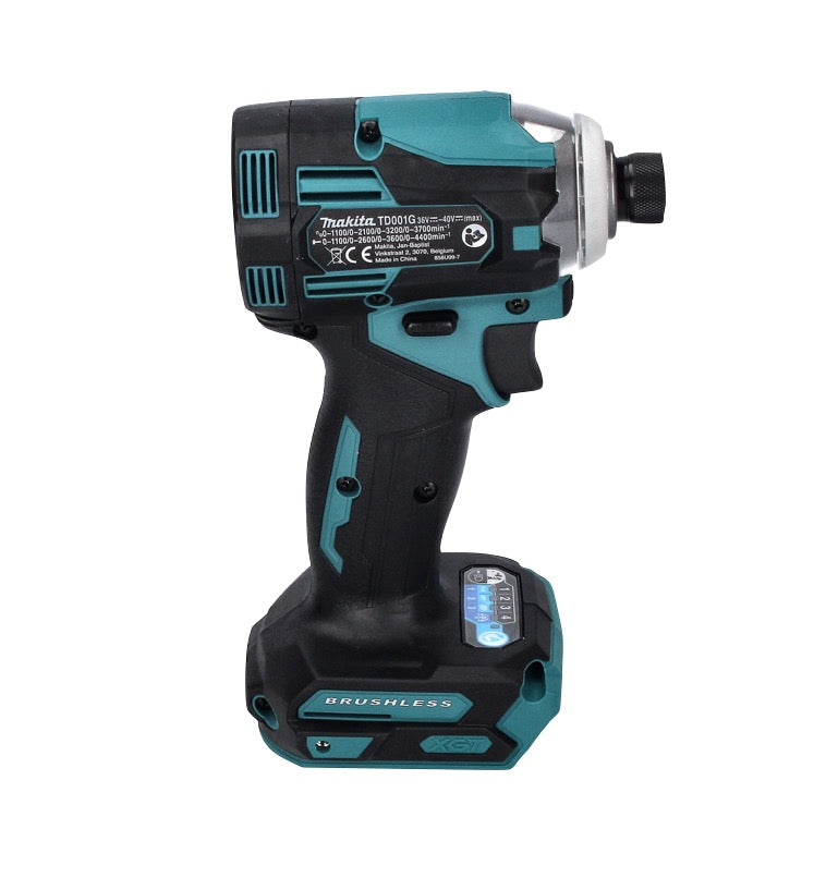 Makita TD 001 GD1 Akku Schlagschrauber 40 V 220 Nm 1/4" XGT Brushless + 1x Akku 2,5 Ah + Ladegerät