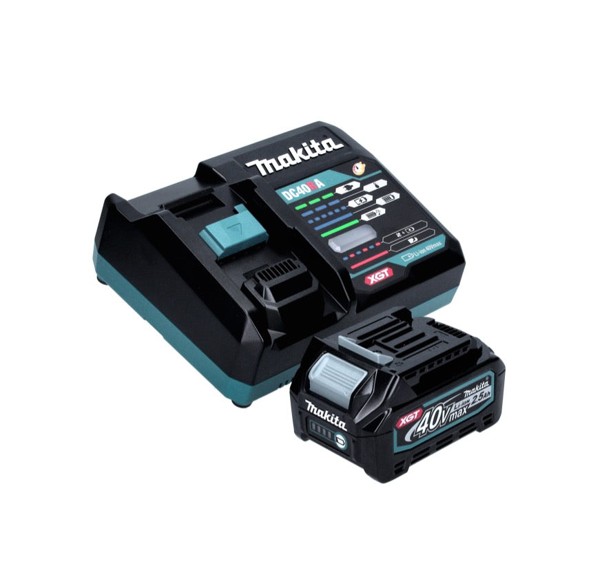 Makita HR 004 GD1 marteau combiné à batterie 40 V max. 2,8 J SDS plus XGT Brushless + 1x batterie 2,5 Ah + chargeur