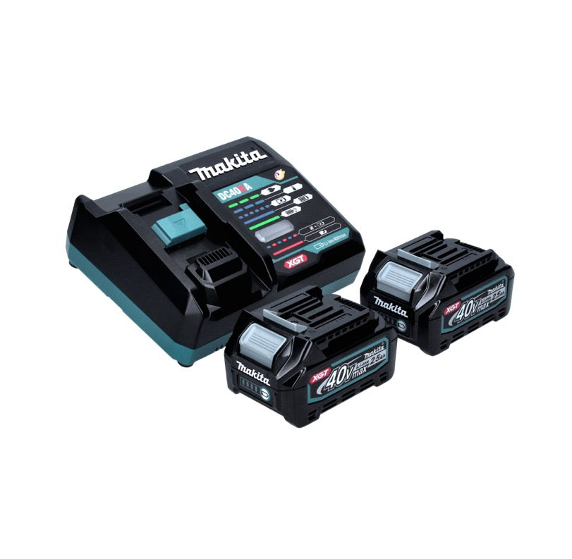 Makita HR 004 GD2 marteau combiné à batterie 40 V max. 2,8 J SDS plus XGT Brushless + 2x batteries 2,5 Ah + chargeur