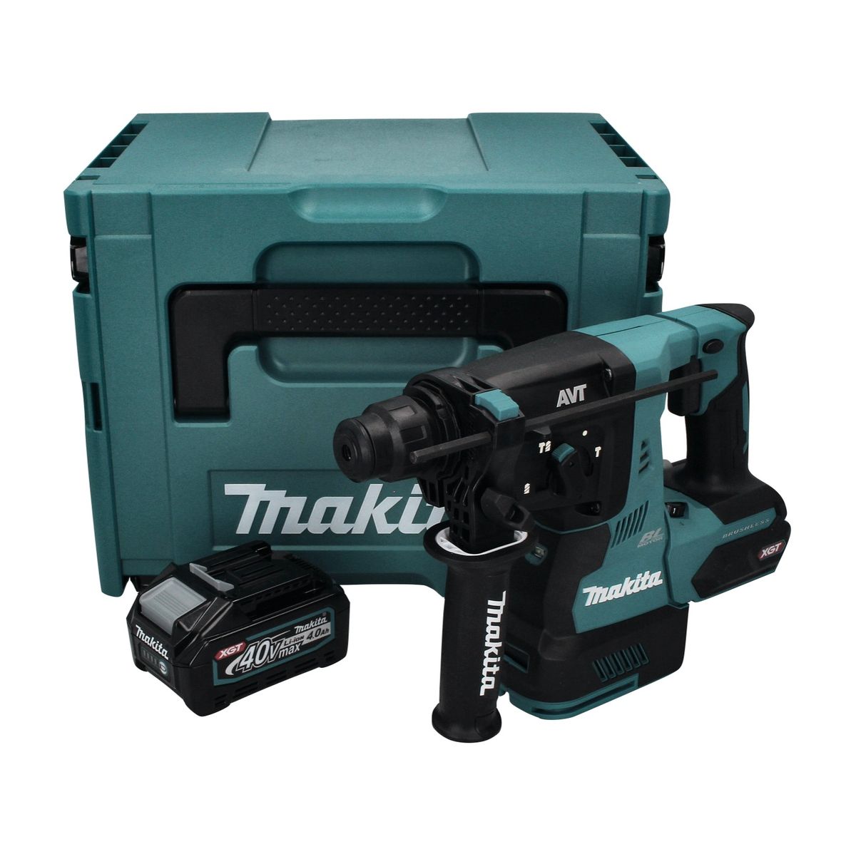 Makita HR 003 GM101 marteau combiné à batterie 40 V max. 2,8 J SDS plus brushless + 1x batterie 4,0 Ah + Makpac - sans chargeur