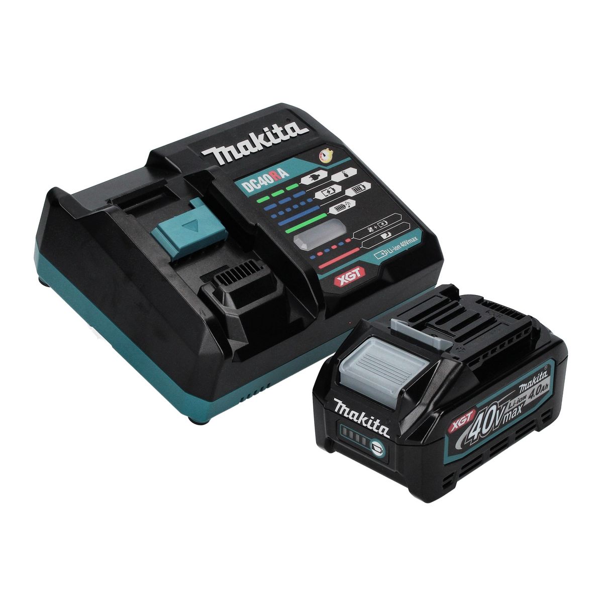 Makita HR 003 GM101 marteau combiné à batterie 40 V max. 2,8 J SDS plus brushless + 1x batterie 4,0 Ah + chargeur + aspiration DX12 + Makpac