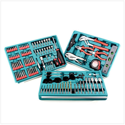 Makita 6281 14,4 V Ni-MH Akku Bohrschrauber + 2x 3 Ah Dinotech Akku inkl. 126 tlg. Werkzeug Set - Toolbrothers