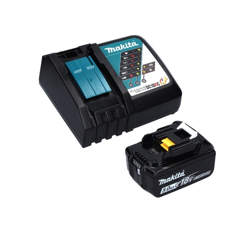 Makita DPB 183 RT1 Akku Bandsäge 18 V 66 mm Brushless + 1x Akku 5,0 Ah + Ladegerät