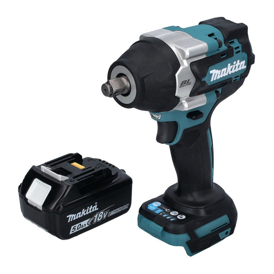 Makita DTW 700 T1 Akku Schlagschrauber 18 V 700 Nm 1/2" XPT Brushless + 1x Akku 5,0 Ah - ohne Ladegerät