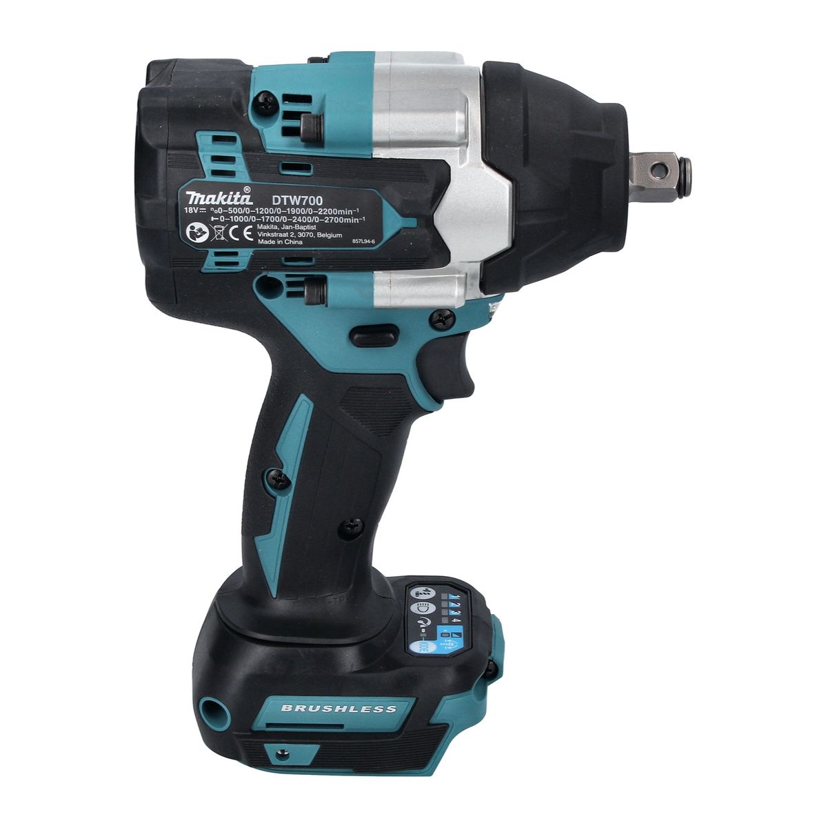 Makita DTW 700 T1 clé à chocs sans fil 18 V 700 Nm 1/2" XPT Brushless + 1x batterie 5,0 Ah - sans chargeur