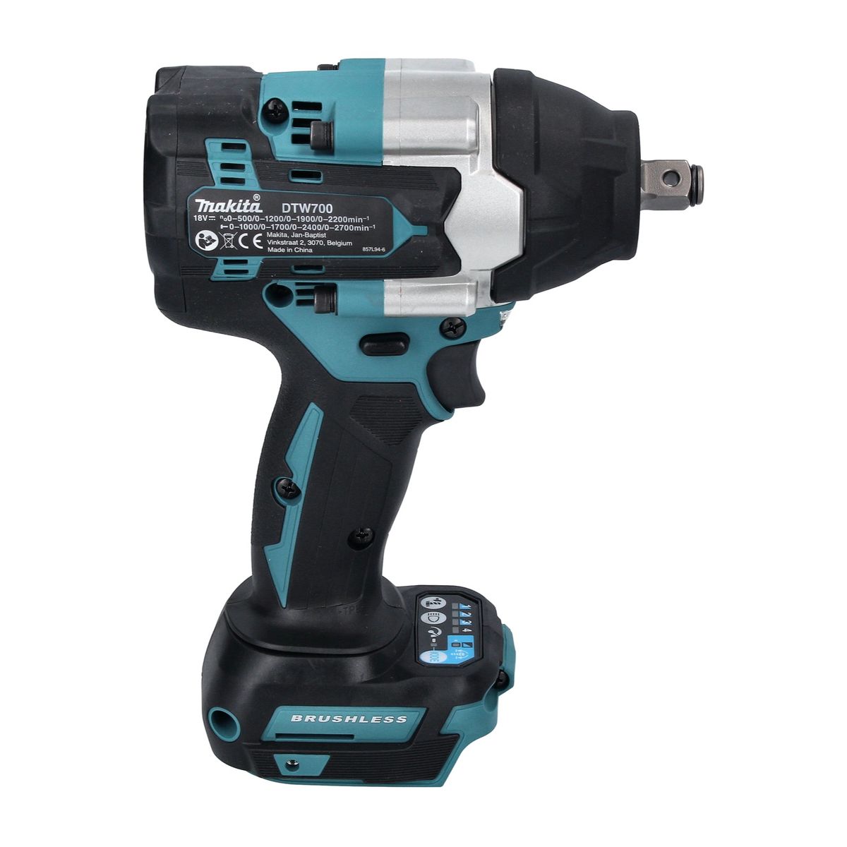 Makita DTW 700 G1 Akku Schlagschrauber 18 V 700 Nm 1/2" XPT Brushless + 1x Akku 6,0 Ah - ohne Ladegerät