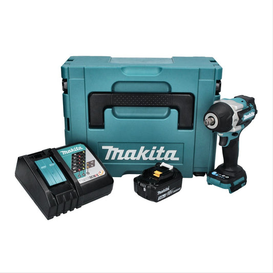 Makita DTW 700 RF1J clé à chocs sans fil 18 V 700 Nm 1/2" XPT Brushless + 1x batterie 3,0 Ah + chargeur + Makpac