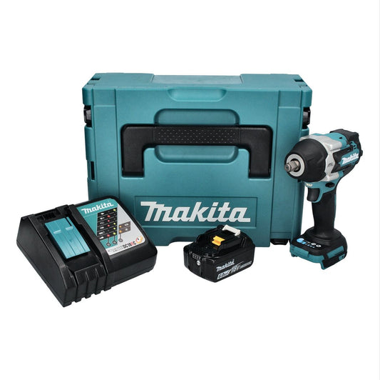 Makita DTW 700 RG1J Akku Schlagschrauber 18 V 700 Nm 1/2" XPT Brushless + 1x Akku 6,0 Ah + Ladegerät + Makpac