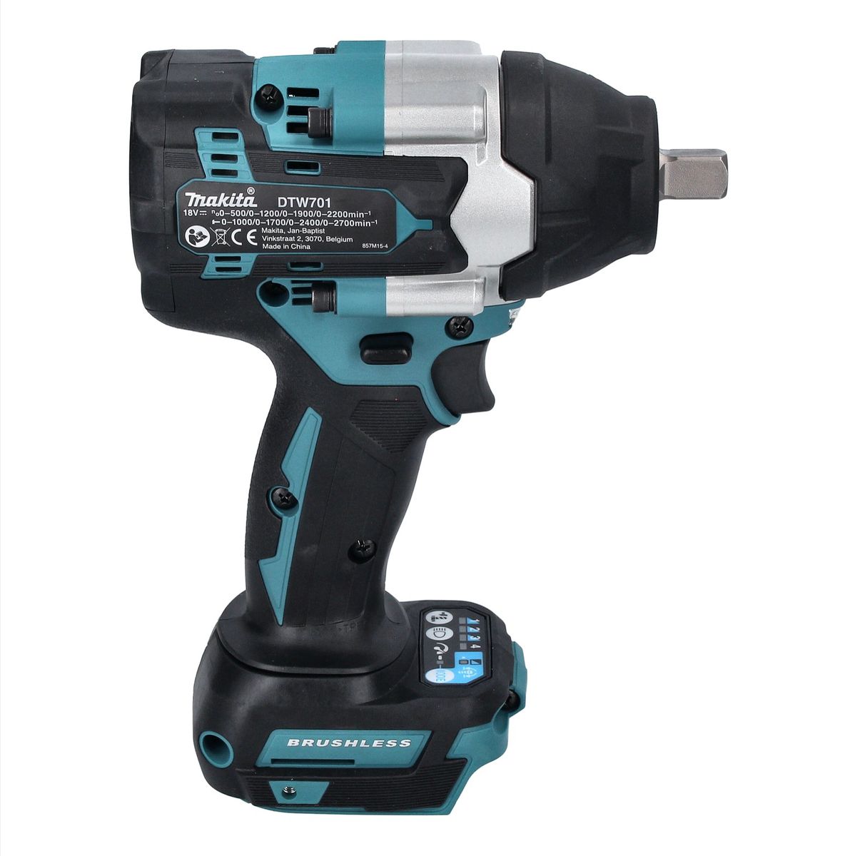 Makita DTW 701 RF Akku Schlagschrauber 18 V 700 Nm 1/2" XPT Brushless + 2x Akku 3,0 Ah + Ladegerät