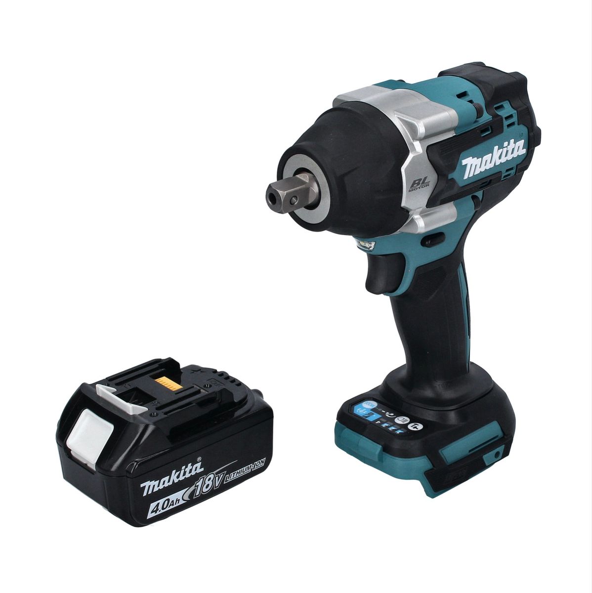 Makita DTW 701 M1 clé à chocs sans fil 18 V 700 Nm 1/2" XPT Brushless + 1x batterie 4,0 Ah - sans chargeur