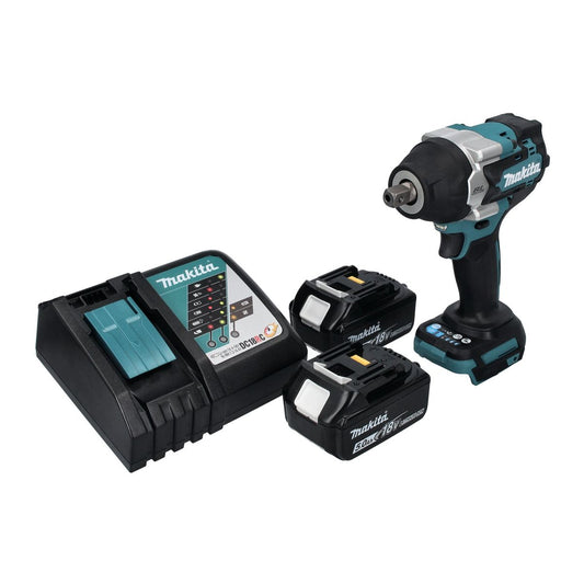 Makita DTW 701 RT Clé à chocs sans fil 18 V 700 Nm 1/2" XPT Brushless + 2x batteries 5,0 Ah + chargeur