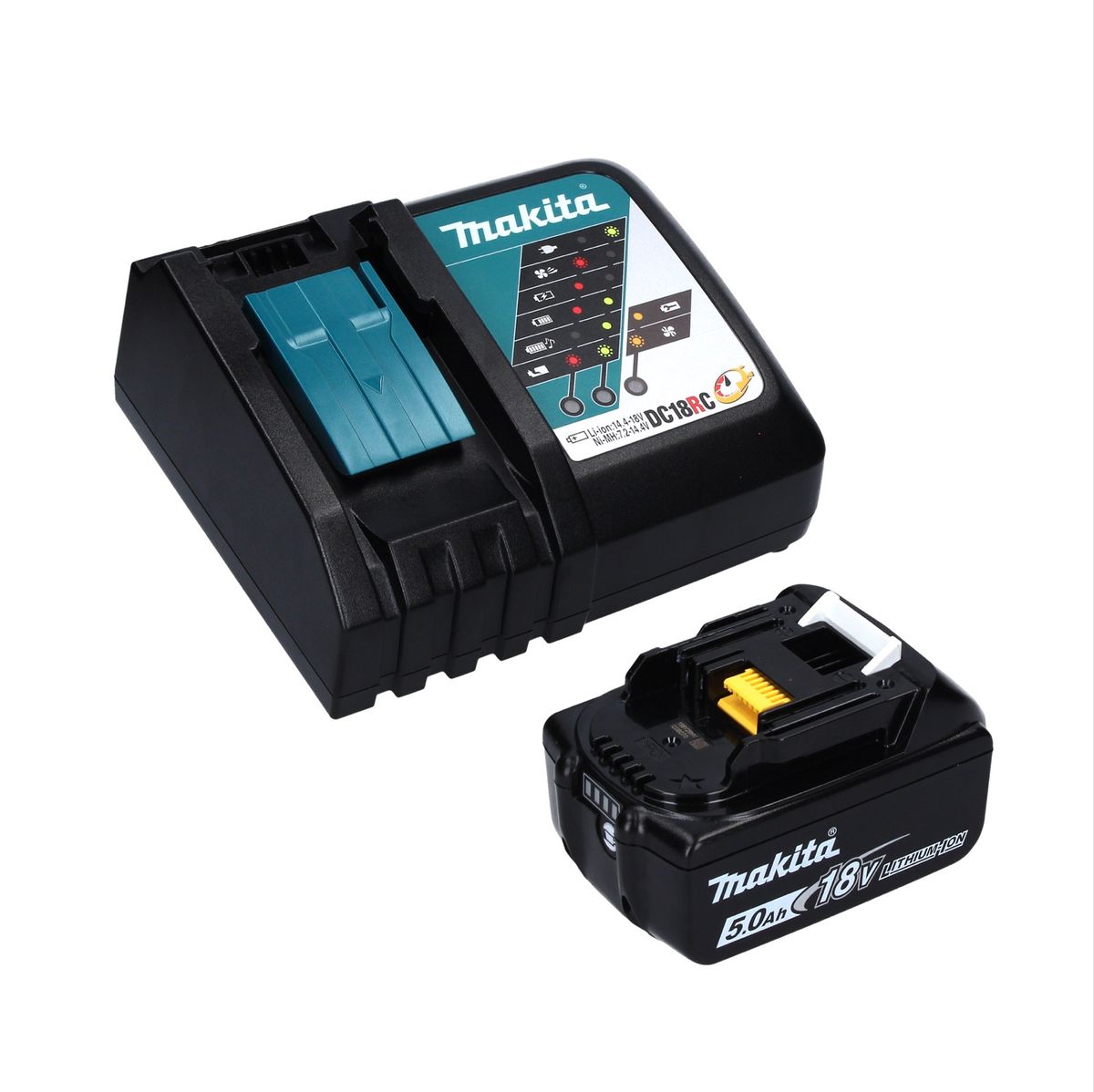 Makita DTW 701 RT1J Akku Schlagschrauber 18 V 700 Nm 1/2" XPT Brushless + 1x Akku 5,0 Ah + Ladegerät + Makpac