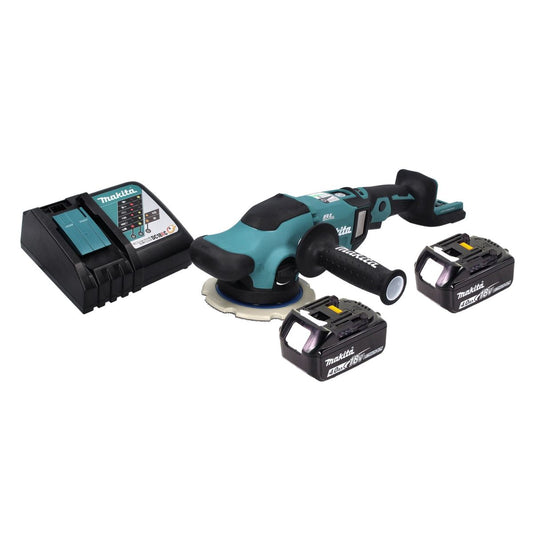 Makita DPO 600 RM Akku Exzenterpolierer 18 V 150 mm XPT Brushless + 2x Akku 4,0 Ah + Ladegerät