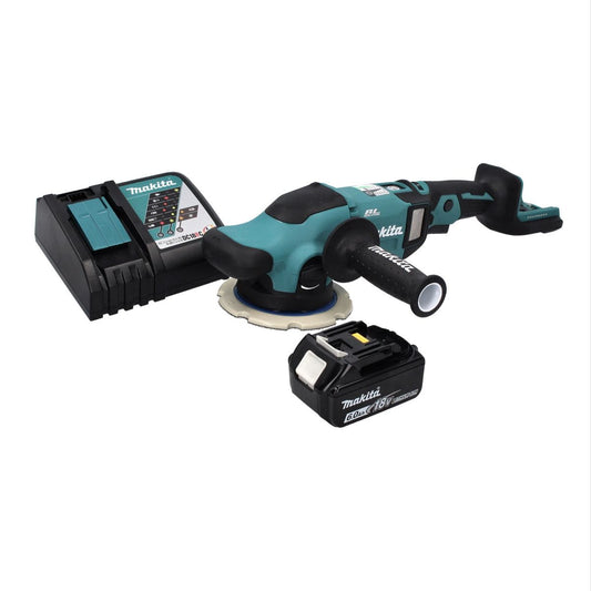 Makita DPO 600 RG1 polisseuse excentrique sur batterie 18 V 150 mm XPT brushless + 1x batterie 6,0 Ah + chargeur