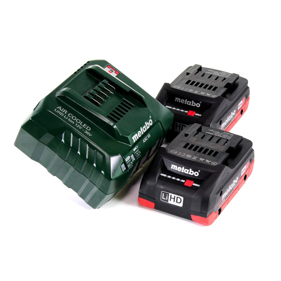 Metabo BH 18 LTX BL 16 Akku Bohrhammer 18 V 1.3 J SDS-plus Brushless ( 600324800 ) + 2x Akku 4,0 Ah + Ladegerät + MetaBOX