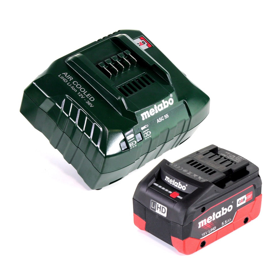 Marteau perforateur à batterie Metabo BH 18 LTX BL 16 18 V 1,3 J SDS-plus brushless + 1x batterie 5,5 Ah + chargeur + MetaBOX