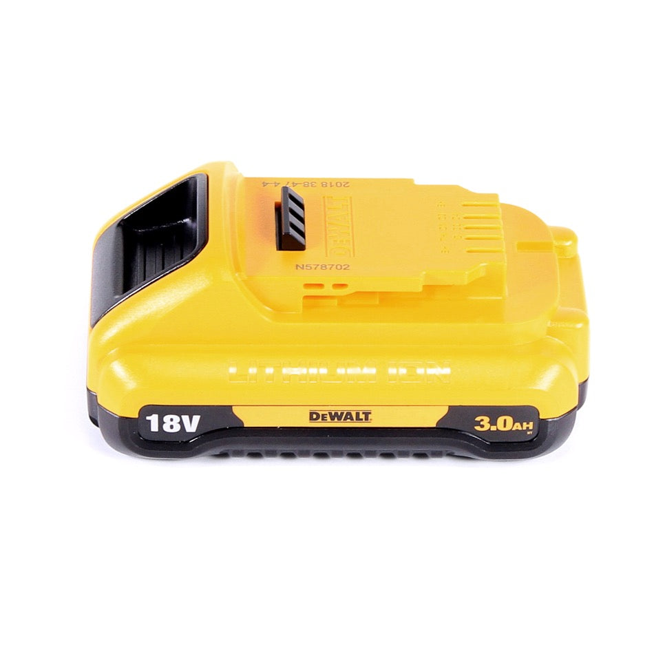 Raboteuse à batterie DeWalt DCP 580 N 18 V 82 mm sans balais + sac de récupération de poussière DWV 9390 + 1x batterie 3,0 Ah - sans chargeur