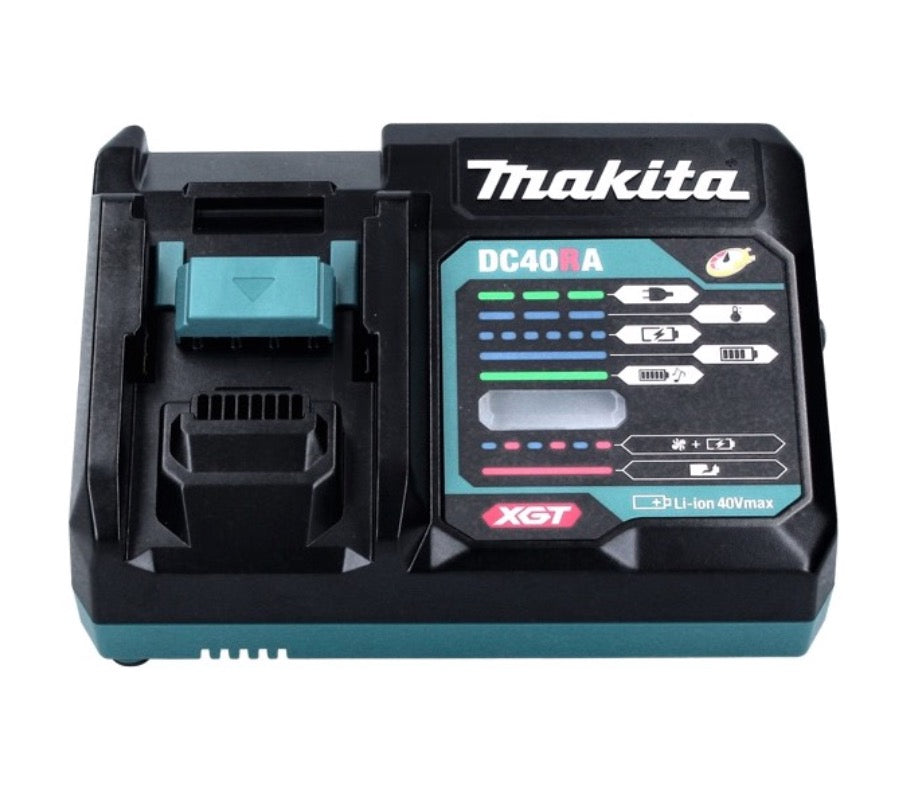 Makita Power Source Kit 40 V max. mit 1x BL 4040 Akku 4,0 Ah XGT + DC 40 RA Schnell Ladegerät XGT LXT + ADP10 Ladeadapter